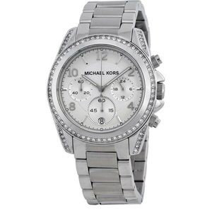 Michael Kira Ritz Studded Stainless Steel Watch